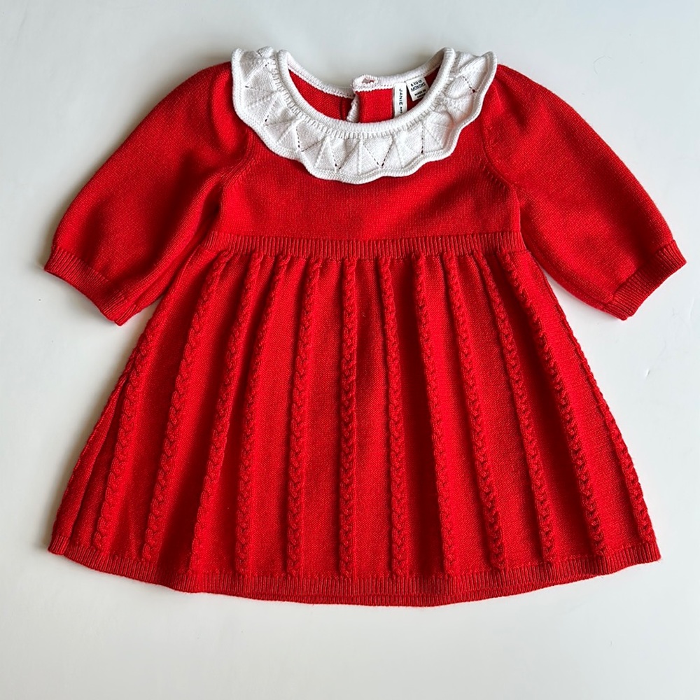 JANIE & JACK sweater dress. Size 6-12 months